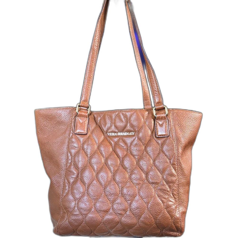 Vera Bradley Quilted Leather Tote